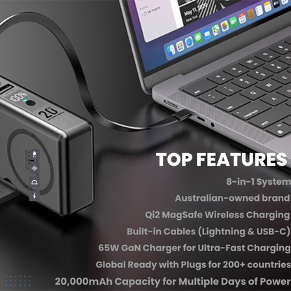 PowerPack ampere'SI Next Generation 8 - Travel Power Bank 20,000mAh