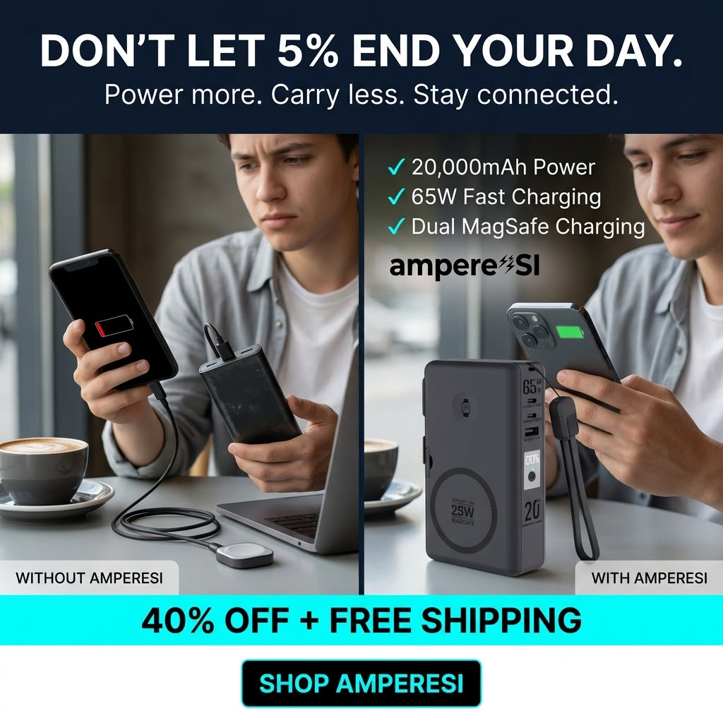 PowerPack ampere'SI™ Next Generation 8 - Travel Power Bank 20,000mAh