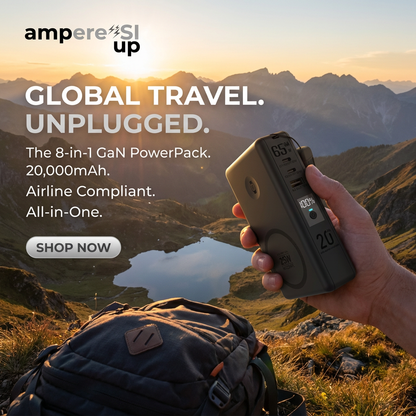 PowerPack ampere'SI Next Generation 8 - Travel Power Bank 20,000mAh