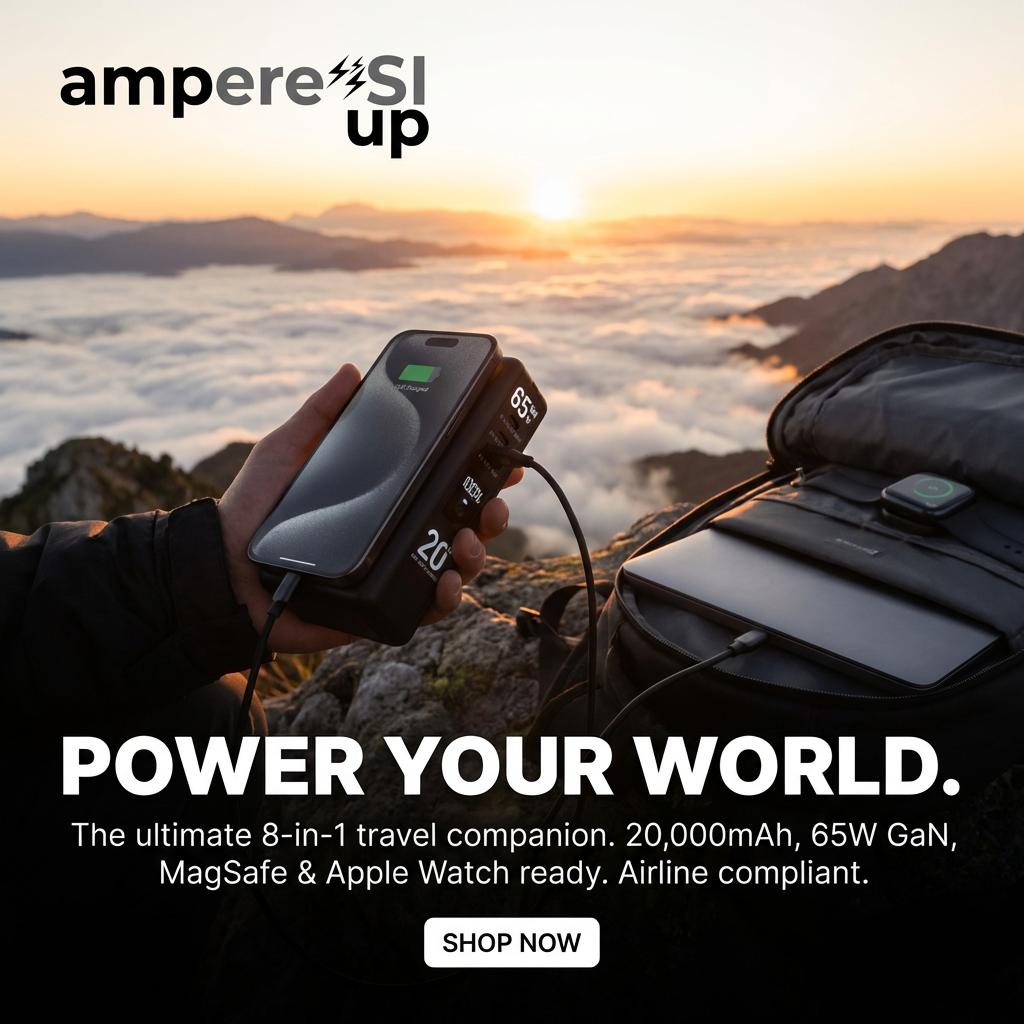 PowerPack ampere'SI Next Generation 8 - Travel Power Bank 20,000mAh