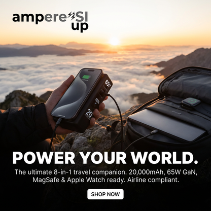 PowerPack ampere'SI Next Generation 8 - Travel Power Bank 20,000mAh