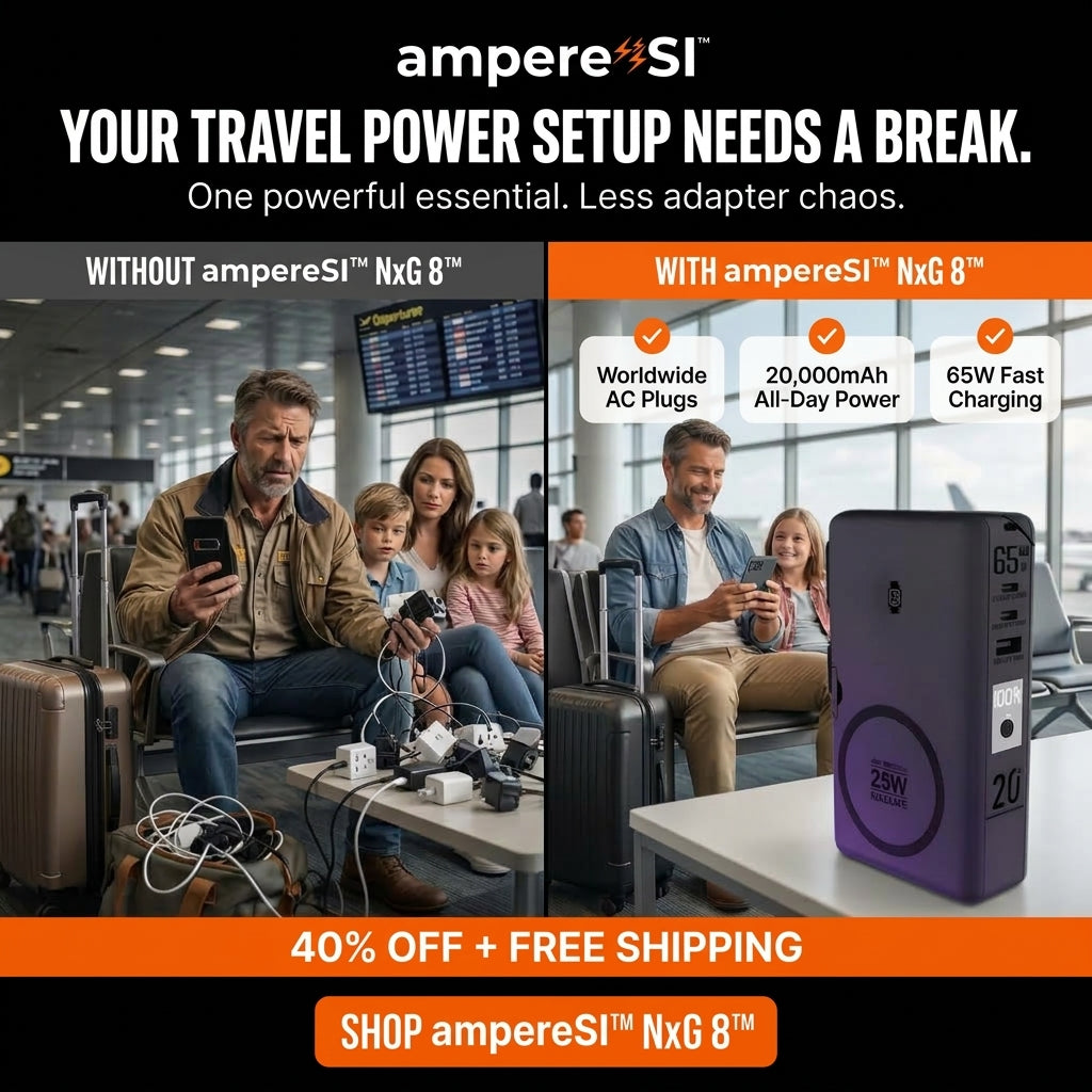 PowerPack ampere'SI™ Next Generation 8 - Travel Power Bank 20,000mAh