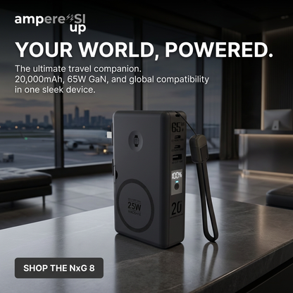 PowerPack ampere'SI Next Generation 8 - Travel Power Bank 20,000mAh