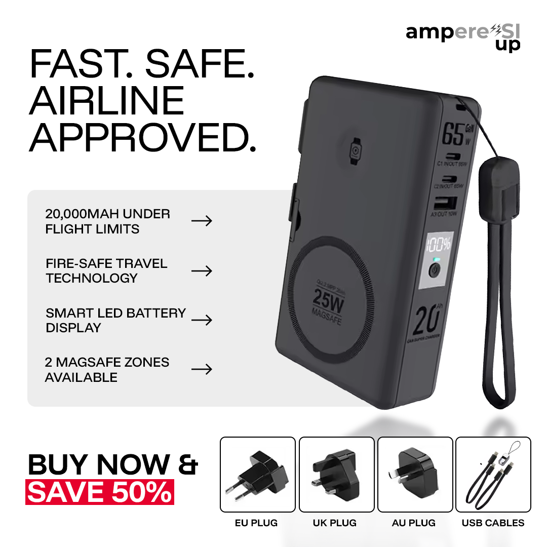 PowerPack ampere'SI Next Generation 8 - Travel Power Bank 20,000mAh