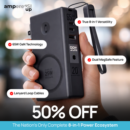 PowerPack ampere'SI Next Generation 8 - Travel Power Bank 20,000mAh